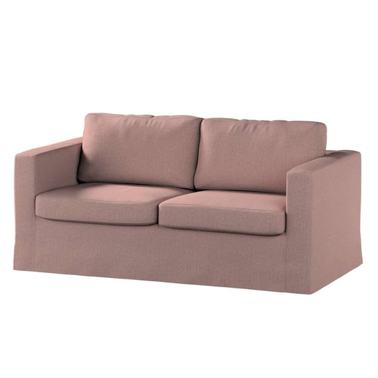 Pokrowiec na sofę Karlstad 2-osobową nierozkładaną, City,długi, zgaszony róż szenil, 165x89x64 cm Dekoria