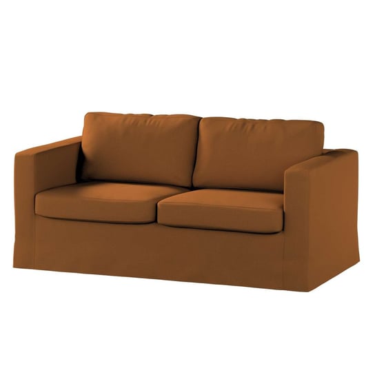 Pokrowiec na sofę Karlstad 2-osobową nierozkładaną, Living,długi, karmelowy, 165x89x64 cm Dekoria