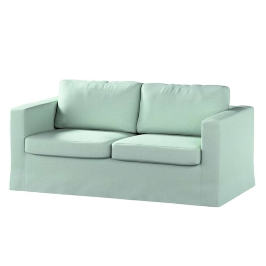 Pokrowiec na sofę Karlstad 2-osobową nierozkładaną, Living,długi, pastelowy błękit, 165x89x64 cm Dekoria