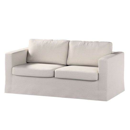 Pokrowiec na sofę Karlstad 2-osobową nierozkładaną, Living,długi, szaro-beżowy, 165x89x64 cm Dekoria