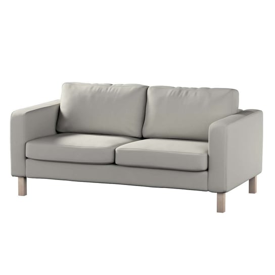 Pokrowiec na sofę Karlstad 2-osobową nierozkładaną, Living,krótki, jasny szary, 165x89x64 cm Dekoria
