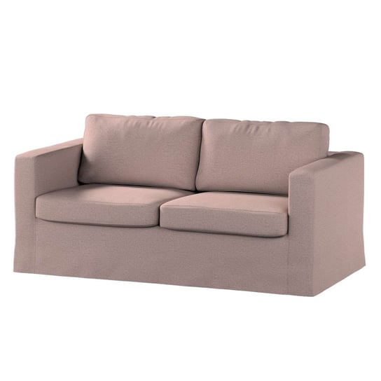 Pokrowiec na sofę Karlstad 2-osobową nierozkładaną, Madrid,długi, szaro-różowy melanż, 165x89x64 cm Dekoria