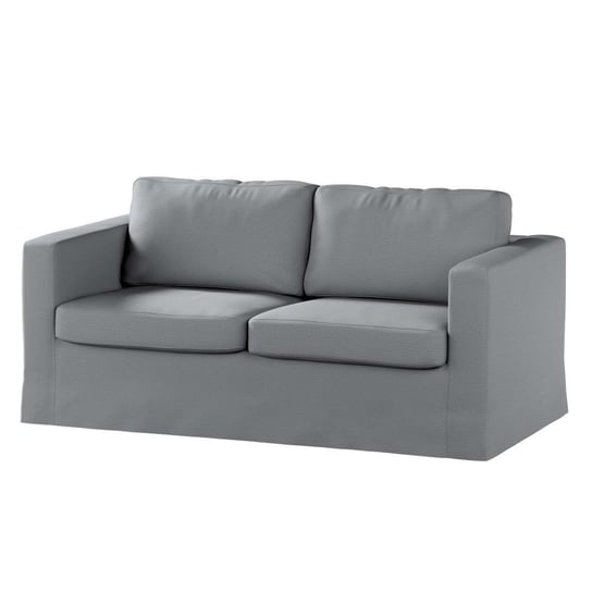 Pokrowiec na sofę Karlstad 2-osobową nierozkładaną, Manchester,długi, jasnoszary sztruks, 165x89x64 cm Dekoria