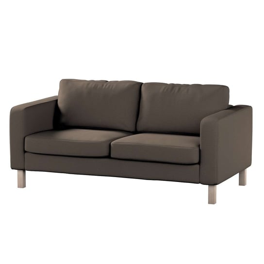 Pokrowiec na sofę Karlstad 2-osobową nierozkładaną, Manchester,krótki, brązowy sztruks, 165x89x64 cm Dekoria