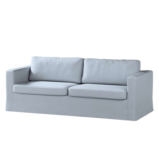 Pokrowiec na sofę Karlstad 3-osobową nierozkładaną, Amsterdam, długi, błękitny melanż, 204x89x66 cm Dekoria