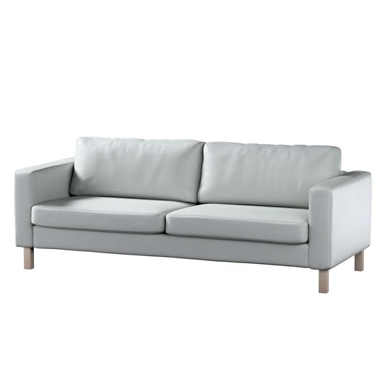 Pokrowiec na sofę Karlstad 3-osobową nierozkładaną, Bergen, krótki, srebrzysty szary, 204x89x64 cm Dekoria