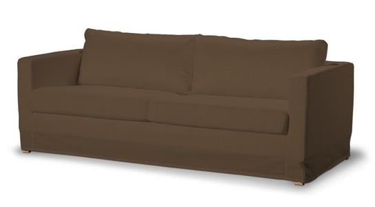 Pokrowiec na sofę Karlstad 3-osobową nierozkładaną, DEKORIA, Cotton Panama, długi, brąz Dekoria