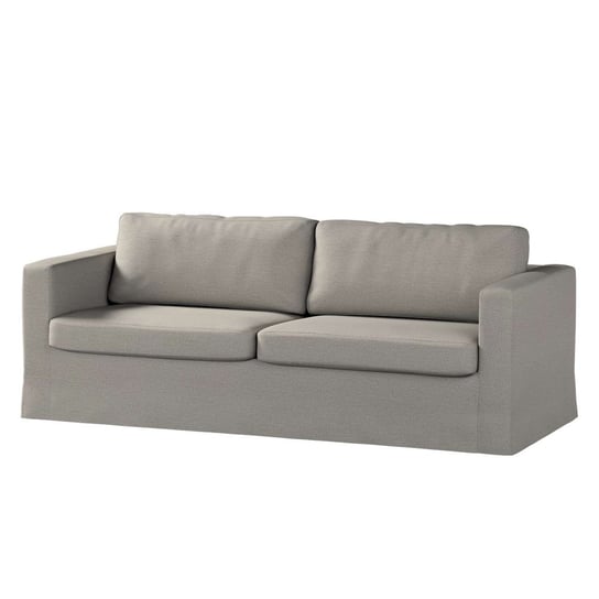 Pokrowiec na sofę Karlstad 3-osobową nierozkładaną, Madrid, długi, beżowy melanż, 204x89x66 cm Dekoria