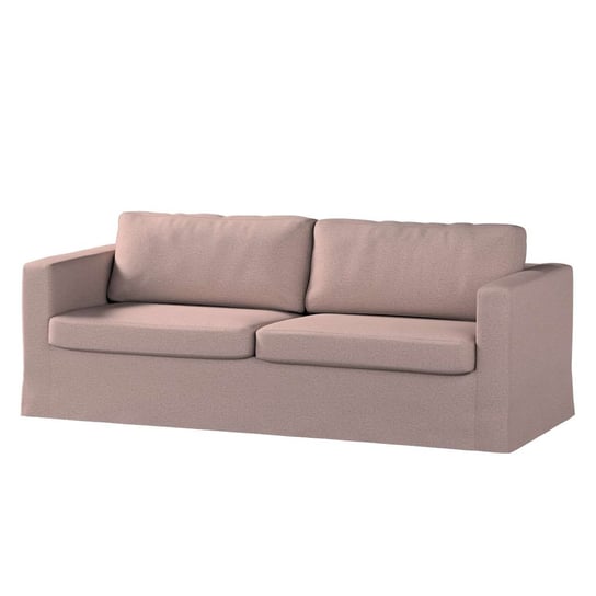 Pokrowiec na sofę Karlstad 3-osobową nierozkładaną, Madrid, długi, szaro-różowy melanż, 204x89x66 cm Dekoria