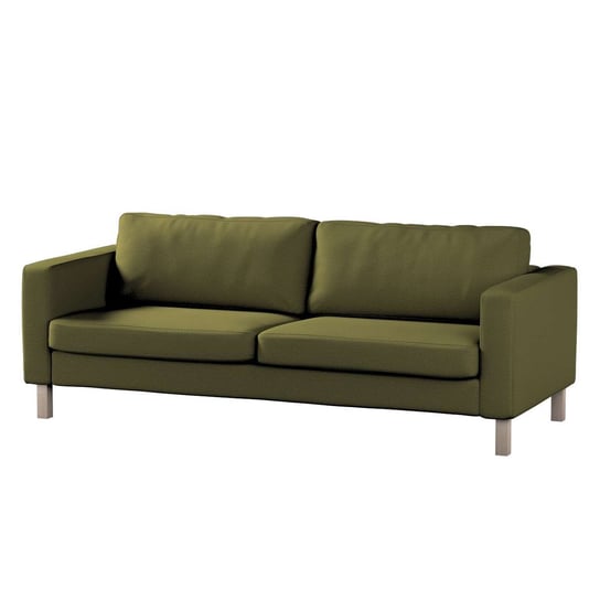 Pokrowiec na sofę Karlstad rozkładaną, Etna, oliwkowa zieleń, 224x89x64 cm Dekoria