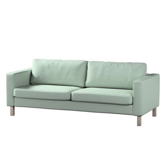 Pokrowiec na sofę Karlstad rozkładaną, Living, pastelowy błękit, 224x89x64 cm Dekoria