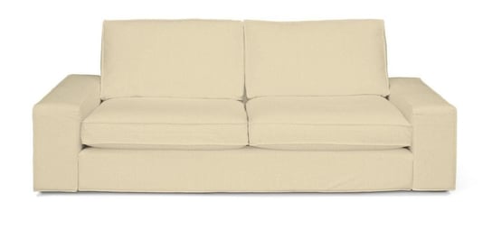 Pokrowiec na sofę Kivik 3-osobową nierozkładaną DEKORIA Chenille, kremowy Dekoria