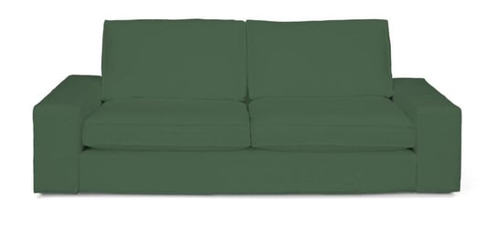 Pokrowiec na sofę Kivik 3-osobową nierozkładaną DEKORIA Cotton Panama, zielony Dekoria