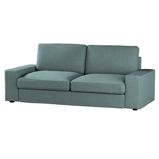 Pokrowiec na sofę Kivik 3-osobową, nierozkładaną, szary błękit szenil, 228 x 95 x 83 CM, City Inna marka