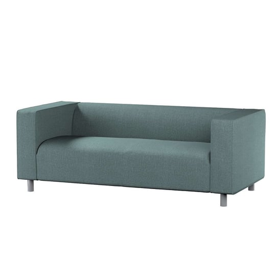 Pokrowiec na sofę Klippan 2-osobową, City, szary błękit szenil, 177x88x66 cm Dekoria