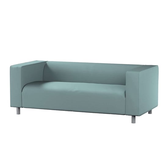Pokrowiec na sofę Klippan 2-osobową, Cotton Panama, eukaliptusowy błękit, 177x88x66 cm Dekoria