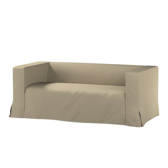 Pokrowiec na sofę Klippan 2-osobową długi z kontrafałdami, beżowy, 177 x 88 x 66 cm, Living Inna marka