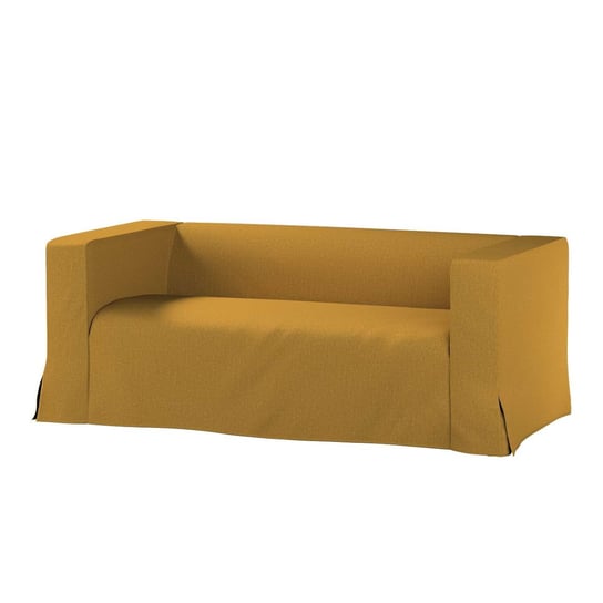 Pokrowiec na sofę Klippan 2-osobową długi z kontrafałdami, City, miodowy szenil, 177x88x66 cm Dekoria