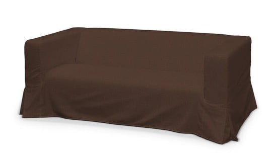 Pokrowiec na sofę Klippan 2-osobową długi z kontrafałdami, DEKORIA, Chenille, czekoladowy Dekoria