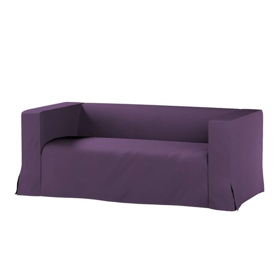 Pokrowiec na sofę Klippan 2-osobową długi z kontrafałdami, Etna, fioletowy, 177x88x66 cm Dekoria