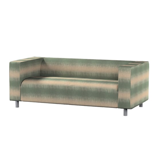 Pokrowiec na sofę Klippan 2-osobową, zielono-beżowy, 177 x 88 x 66 cm, Living Inna marka
