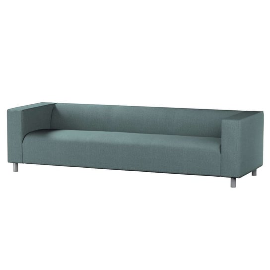 Pokrowiec na sofę Klippan 4-osobową, City, szary błękit szenil, 246x86x58 cm Dekoria