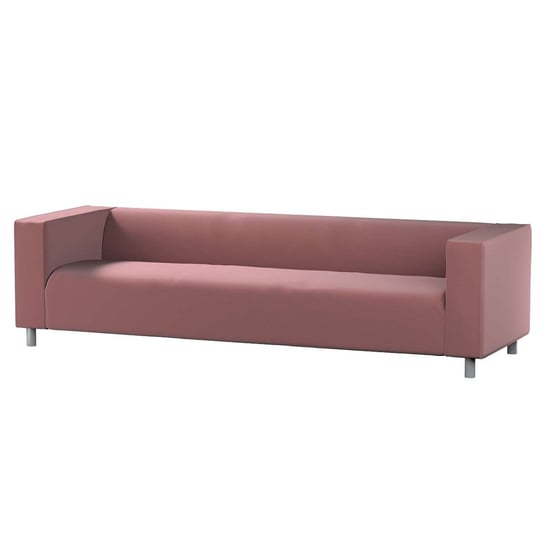 Pokrowiec na sofę Klippan 4-osobową, Ingrid, jasna śliwka-welwet, 246x86x58 cm Dekoria