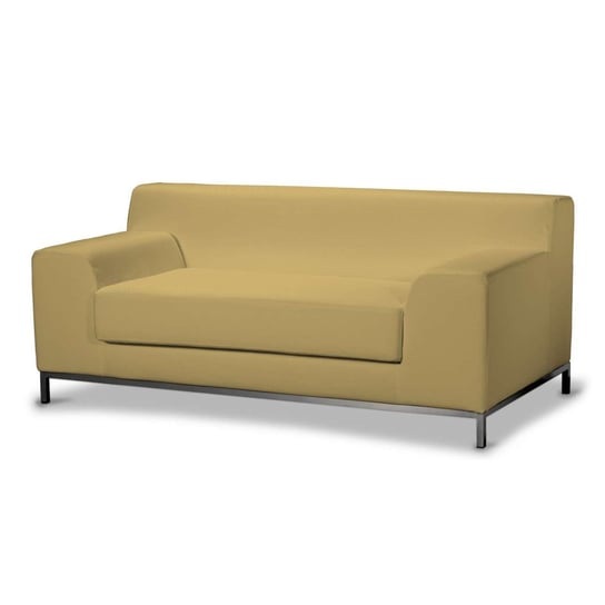 Pokrowiec na sofę Kramfors 2-osobową, Cotton Panama, zgaszony żółty Dekoria