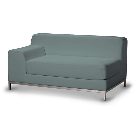 Pokrowiec na sofę lewostronną Kramfors 2-osobową, Cotton Panama, eukaliptusowy błękit Dekoria