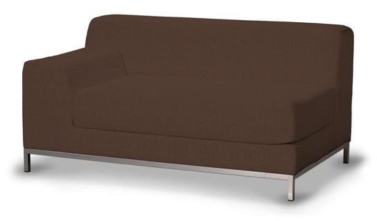 Pokrowiec na sofę lewostronną Kramfors, DEKORIA, Chenille, 2-osobową, czekoladowy szenil Dekoria