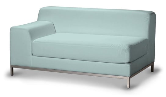 Pokrowiec na sofę lewostronną Kramfors, DEKORIA, Cotton Panama, 2-osobową, pastelowy błękitny Dekoria