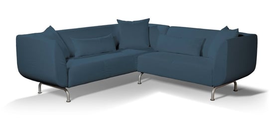 Pokrowiec na sofę narożną 3+2 Strömstad, niebieski, Sofa narożna 3+2 Stromstad, Etna Inna marka