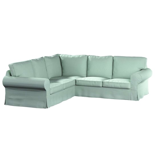 Pokrowiec na sofę narożną Ektorp, Living, pastelowy błękit, 240/136x82x73 cm Dekoria