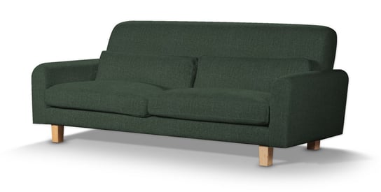 Pokrowiec na sofę Nikkala krótki, leśna zieleń szenil, sofa nikkala, City Inna marka