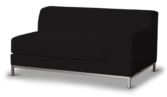 Pokrowiec na sofę prawostronną 2-osobową Kramfors, DEKORIA, Cotton Panama, czarny Dekoria