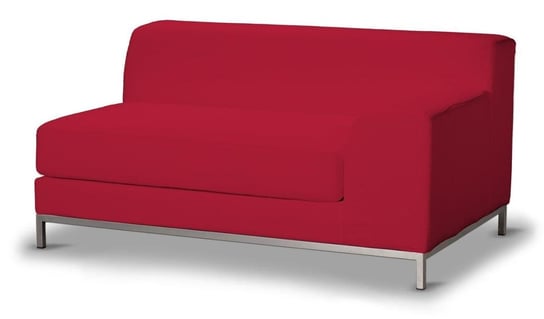 Pokrowiec na sofę prawostronną Kramfors 2-osobową, DEKORIA, Cotton Panama, czerwony Dekoria