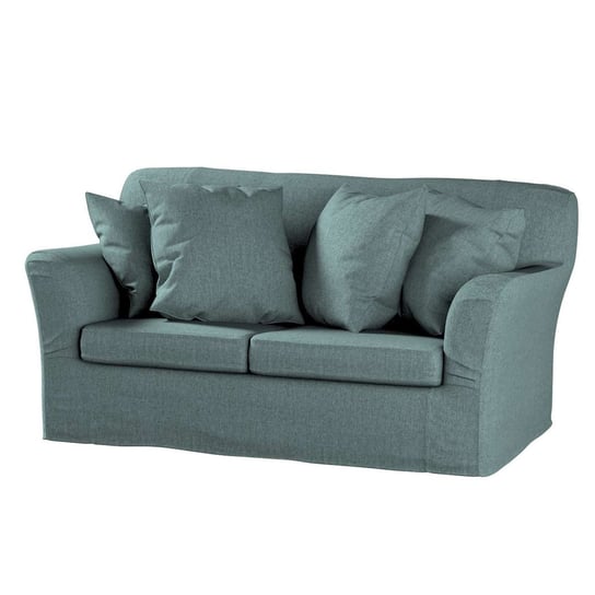 Pokrowiec na sofę Tomelilla 2-osobową nierozkładaną, City, szary błękit szenil, 156x80x76 cm Dekoria