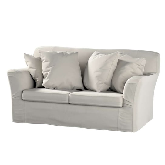Pokrowiec na sofę Tomelilla 2-osobową nierozkładaną, Living Velvet, jasny szary, 156x80x76 cm Dekoria
