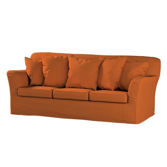 Pokrowiec na sofę Tomelilla 3-osobową nierozkładaną, Cotton Panama, rudy, 194x80x76 cm Dekoria