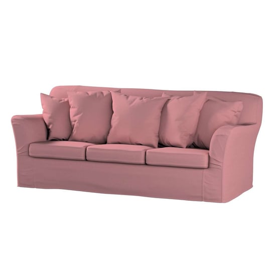 Pokrowiec na sofę Tomelilla 3-osobową nierozkładaną, Cotton Panama, zgaszony róż, 194x80x76 cm Dekoria