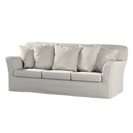 Pokrowiec na sofę Tomelilla 3-osobową nierozkładaną, Living Velvet, jasny szary, 194x80x76 cm Dekoria