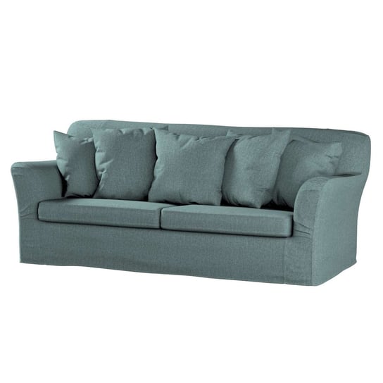 Pokrowiec na sofę Tomelilla 3-osobową rozkładaną, City, szary błękit szenil, 197x95x75 cm Dekoria