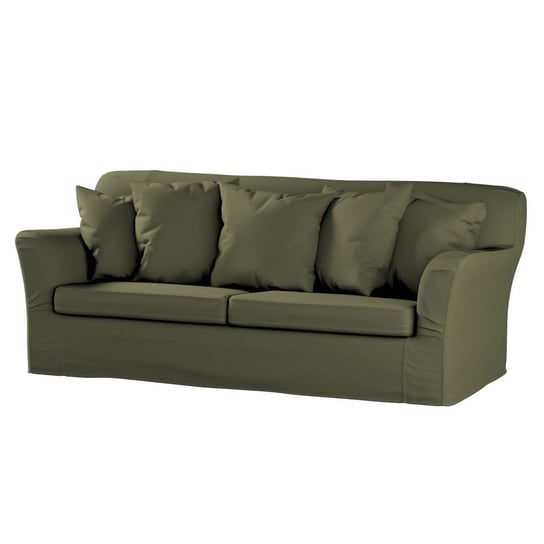 Pokrowiec na sofę Tomelilla 3-osobową rozkładaną, Manchester, ciemnooliwkowy sztruks, 197x95x75 cm Dekoria