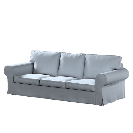 Pokrowiec na sofę trzyosobową nierozkładaną Ektorp, DEKORIA, błękitny melanż, 216x83x73 cm Dekoria