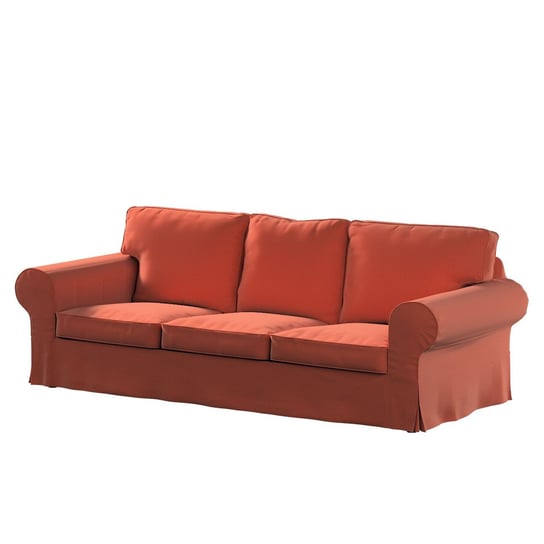 Pokrowiec na sofę trzyosobową nierozkładaną Ektorp, DEKORIA, terakota, 216x83x73 cm Dekoria
