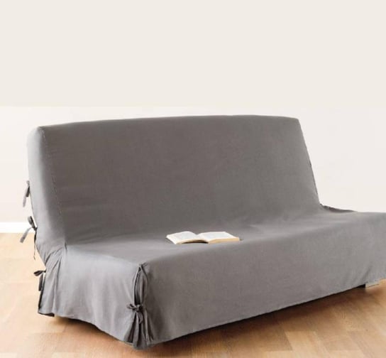 Pokrowiec na sofę z wiązaniami, 200x140 cm, szary Atmosphera