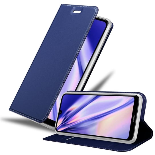 Pokrowiec Ochronny Do Huawei Y7 2019 / Y7 PRIME 2019 Etui w CLASSY CIEMNY NIEBIESKI Case Obudowa Ochronny Cover Cadorabo Cadorabo