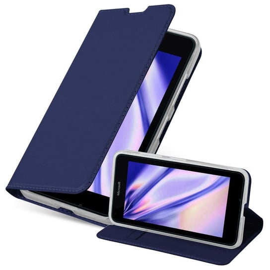 Pokrowiec Ochronny Do Nokia Lumia 640 Etui w CLASSY CIEMNY NIEBIESKI Case Obudowa Ochronny Cover Cadorabo Cadorabo