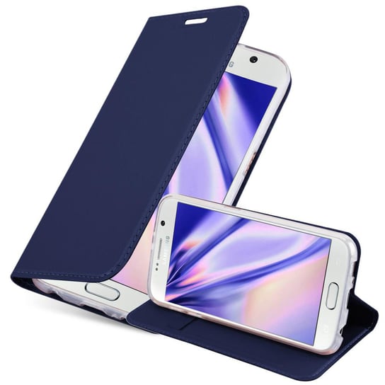 Pokrowiec Ochronny Do Samsung Galaxy S6 Etui w CLASSY CIEMNY NIEBIESKI Case Obudowa Ochronny Cover Cadorabo Cadorabo