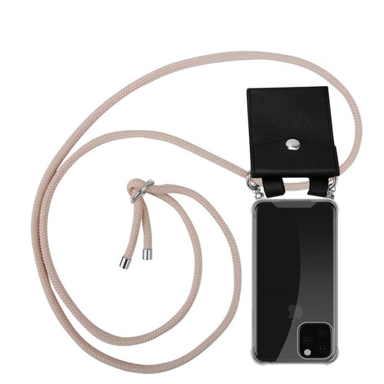 Pokrowiec z łańcuszkiem Do Apple iPhone 11 PRO MAX w PERŁOWE RÓŻOWE ZŁOTO Etui Obudowa Case Cover Ochronny Cadorabo Cadorabo